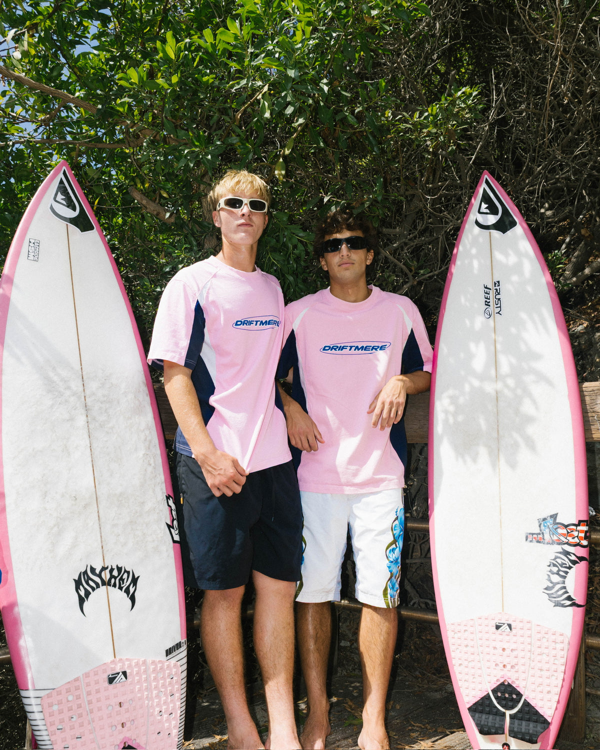 Driftmere tees worn on the coast
